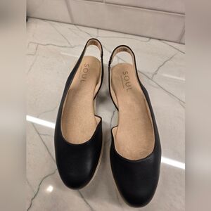 Naturalizer Soul Idea Dorsay Black Ballet Flat NW box Size 11